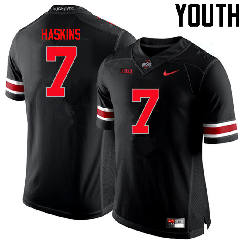 Youth Ohio State Buckeyes #7 Dwayne Haskins Black Limited College Stitched Football Jersey 23NL045HD